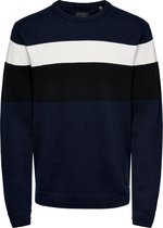 Only & Sons blauw gestreepte trui -xl