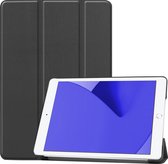Hoes Geschikt voor iPad 10.2 2020 Hoes Luxe Hoesje Book Case - Hoesje Geschikt voor iPad 8 Hoes Cover - Zwart