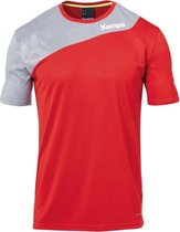 Kempa Core 2.0 Shirt Rood-Donker Grijs Melange Maat XL