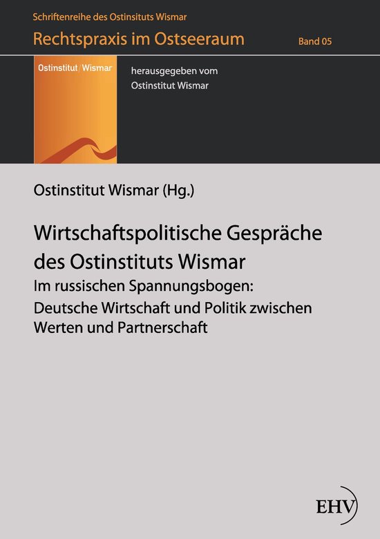 Rechtspraxis im Ostseeraum - Wirtschaftspolitische Gespräch ... - cover