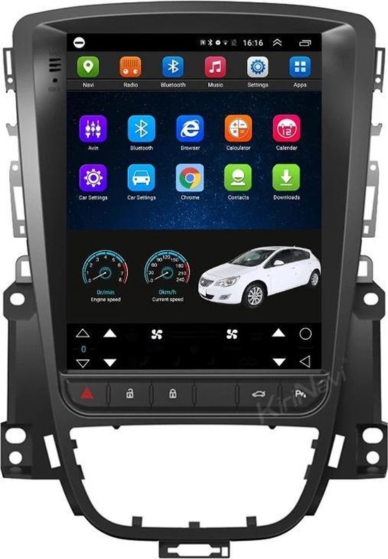 Opel Astra J 2010-2015 Android 9.0 Navigatie en multimediasysteem Bluetooth  USB WiFi | bol.com