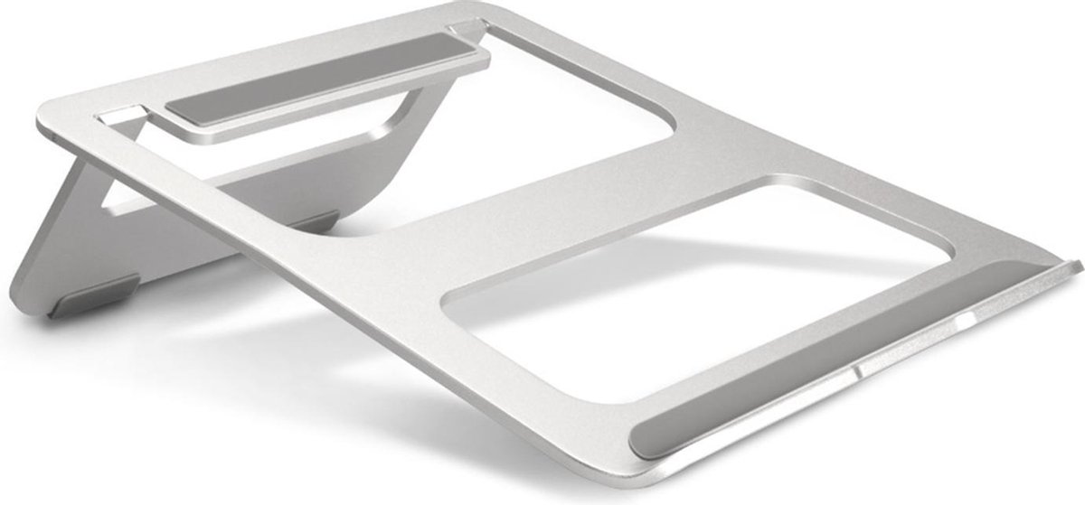Ergonomische Laptop Standaard Opvouwbaar – Compacte Aluminium Laptophouder – Zilver