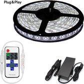 DiamantLED-LED Strip -5 meter -Compleet set-Wit-type 3528 -60 led/m 6500K