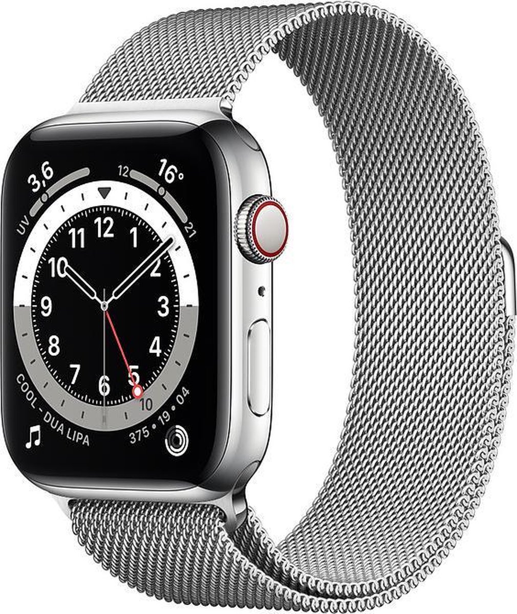 Apple Watch Series 6 GPS + Cell 44mm Sil. Steel Silver Milanese