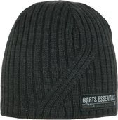 Barts Traverse beanie wollen korte muts kleur zwart maat one size