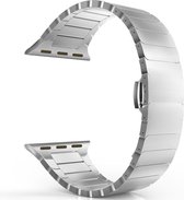 Stainless Steel 38 MM of 40 MM Horloge Band Strap - iWatch Schakel Polsband Voor Apple Watch Series 1/2/3/4/5/6/se - Zilver Kleurig