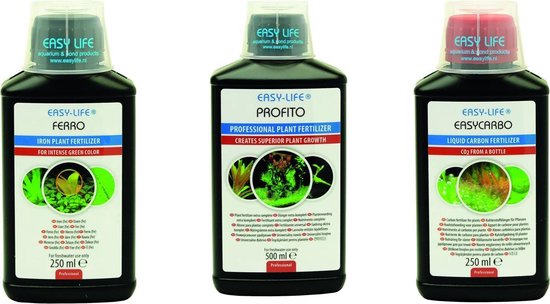 Easy-Life 250ml Profito + Carbo + Ferro (Plantenvoeding, koolstof, ijzer)  Waterplantenset | bol.com