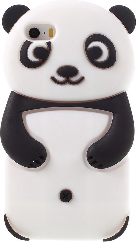 Omtrek Accommodatie huiselijk GadgetBay Rilakkuma Panda hoesje iPhone 5 5s SE silicone case - Zwart - Wit  | bol.com