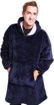 JWRgoods - Hoodie deken - Deken met mouwen - blanket - Blauw