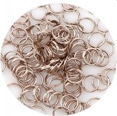 25 RVS sieraden oogjes- 6 mm- Sieraden maken- Zilverkleur- Charme Bijoux