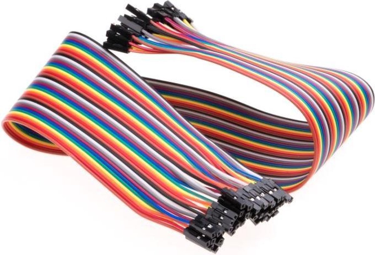 Femelle vers Femelle Breadboard Jumper Wires Ribbon Cables pour Arduino Raspberry Pi Electrely 6Pack/240Pcs Breadboard Câbles Fil de DuPont 20cm 40Pin Mâle vers Femelle Mâle vers Mâle 
