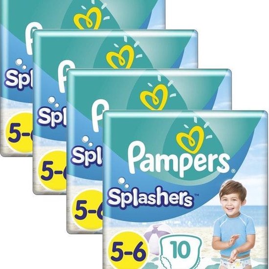 Pampers Splashers Pants Maat 5/6 - 4 x 10 Zwemluiers Voordeelverpakking |  bol.com