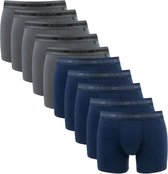 JBS - 10-pack bamboe boxershorts grijs & blauw - maat L