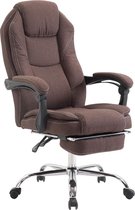 Bureaustoel - Ergonomische bureaustoel - Voetensteun - Polyester - Bruin - 64x67x114 cm