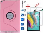 Samsung Galaxy Tab S5e T720 HiCHiCO Tablet Hoes Met 360° draaistand Met Stylus Pen Rose Goud