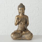 Buddha - Bruin/goud - 39cm - Boeddha - Binnen/Buiten