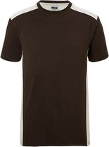Fusible Systems - Heren James and Nicholson Workwear Level 2 T-Shirt (Bruin/Beige)
