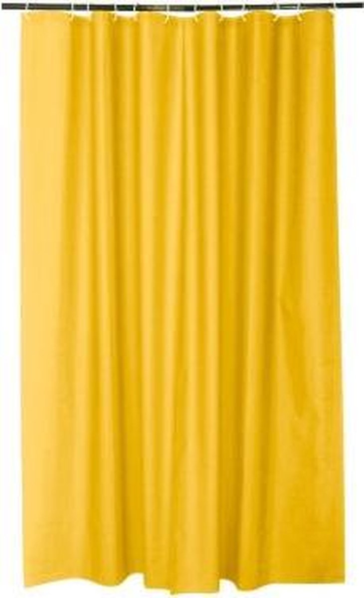 Livetti Douchegordijn 180x200 Incl. Ringen Peva Honey Geel
