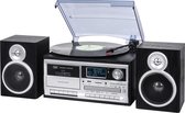 Stereo platenspeler met digitale radio ontvanger, DAB / DAB+ / Bluetooth  / USB / Aux-in / CD - Trevi TT1072, zwart