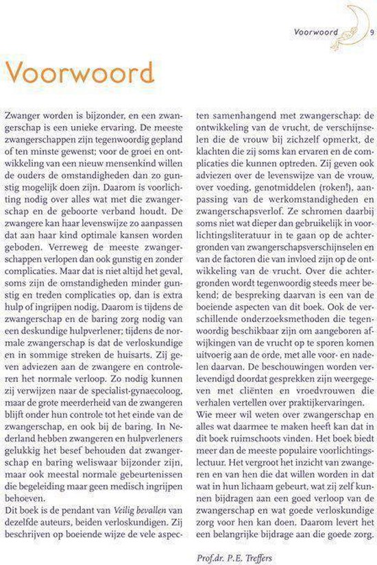 Pagina met de 'Inleiding' van het boek 'Veilig zwanger'.