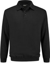 Indushirt polosweater biologisch katoen antraciet L