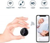 Centechia - Mini draadloos camera Full-HD 1080P Wifi - Babycamera - Babyfoon -Draadloze Video Camera Nachtzichtcamera V380 - Verborgen Camera 4K -  Incl.  64GB  SD card - | Spycam| Draadloze 