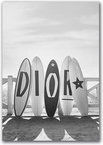 Canvas Experts Schilderij Doek Met Exclusieve Dior Surfboarden Maat 100x70CM *ALLEEN DOEK MET WITTE RANDEN* Wanddecoratie | Poster | Wall Art | Canvas Doek |muur Decoratie |