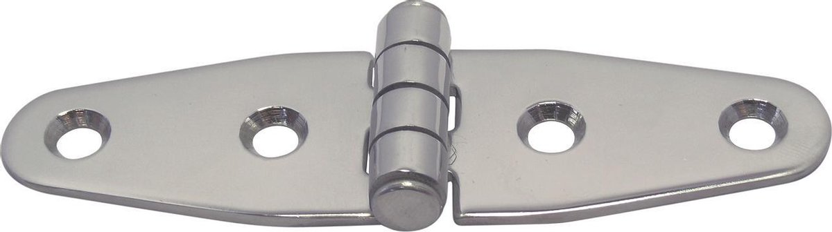 Staartscharnier - 100x28x2 - Rvs 316 - Knoop boven