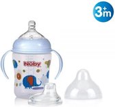 NUBY Oefen drinkbeker 270ml met Handvaten - Blauw