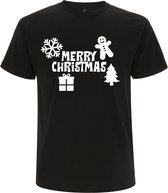 Merry Christmas Dames t-shirt | xmas | kerstmis | kerst | feestdag | Zwart