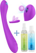 Clitoris Stimulator Luchtdruk Set met duo stimulatie - Roze