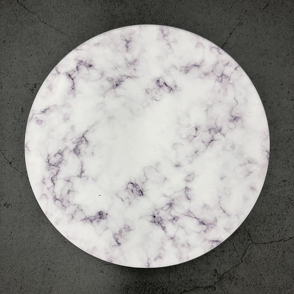 Maison Extravagante - Luxe onderzetters met marmer look voor glazen en mokken - Set van 4 - Wit- Keramische onderzetters - Anti-slip - Rond