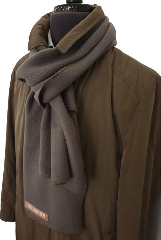 Bluvardi- Antipilling Fleece Sjaal - Grijs