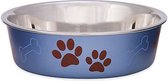 Honden Voerbak & Drinkbak - Vaatwasmachinebestendig, met Antislip en Antibacteriële RVS binnenzijde - Loving Pets Bella Bowl - 8 kleuren in Small tot Extra-Large - Kleur: Metallic
