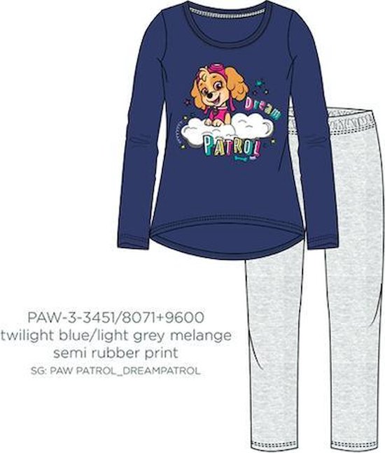 Pyjama Paw Patrol SKYE - bleu - Taille 98/3 ans