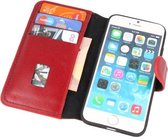 Lelycase Echt Lederen Booktype iPhone SE (2020-2022) / 8 / 7 hoesje - Rood
