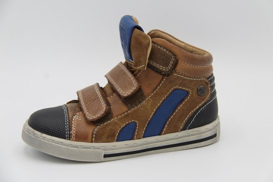 Track style- Bruine enkelhoge klittenbandschoen - 317822513- breedte 5-  maat 26 | bol.com