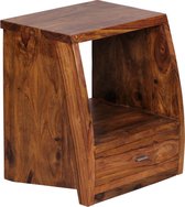 Pippa Design massief houten nachtkastje met lade - hout
