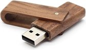 Walnoot hout uitklap USB stick 8gb -1 jaar garantie – A graden klasse chip