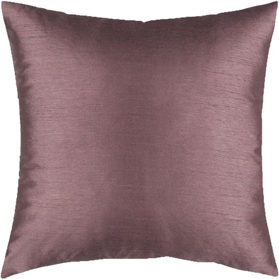 Coussin décoratif de Luxe aspect soie violet - 40 x 40 cm - polyester -  salon -... | bol.com