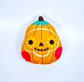 Sierkussen - Spooky Pumpkin | Halloween Kussen | Pompoen | Vorm Kussen | Oranje | Groen | Rood | Geel | Sierkussen | Super Zacht | Wasbaar | Decoratie