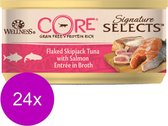 Wellness Core Signature Selects Flaked 79 g - Nourriture pour chats - 24 x Thon & Saumon