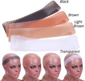 K&C Hair World - Siliconen Pruik Band - Wig Grip - Anti Slip - Sportband- Transparant Light Brown