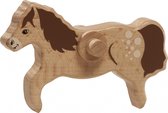 Nic Bruin Paardje 12 Cm Hout
