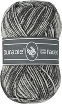 Durable Cosy fine faded Black (325) - acryl en katoen garen tie-dye - 5 bollen van 50 gram