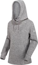 Kizmit II gemêleerde Fleece met ruime pasvorm en capuchon van Regatta voor Dames, Outdoorjas, loodgrijs