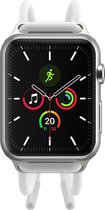 Sportieve, lichtgewicht armband met aanspanmechanisme Apple Watch 3/4/5 - 42/44 mm - wit