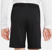 Nike Strike short  Sportbroek - Maat S  - Unisex - zwart/bordeaux rood S-128/140