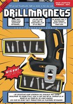 DrillMagnets | Universele bithouder | Twee supersterke magneten voor op accuboor- en schroefmachines | Bitjeshouder voor professionals