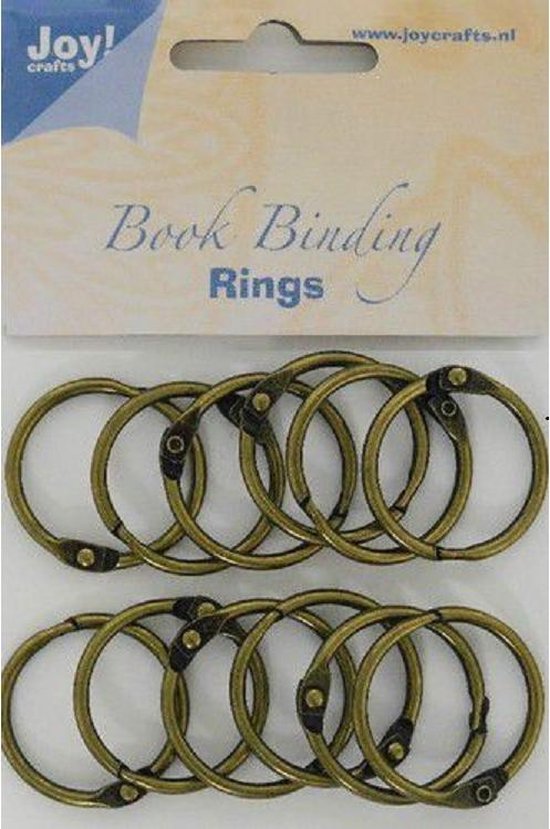Joy! Crafts Boekbinders-ringen antiek koper 30mm 12st | bol